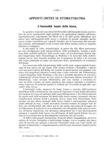 La stomatologia periodico mensile