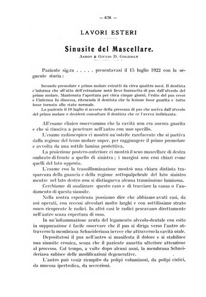 La stomatologia periodico mensile