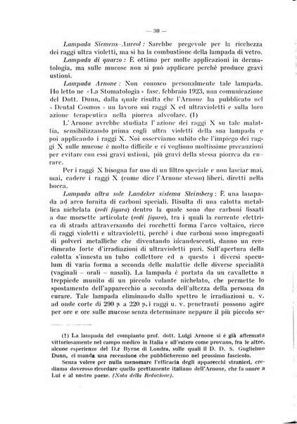 La stomatologia periodico mensile