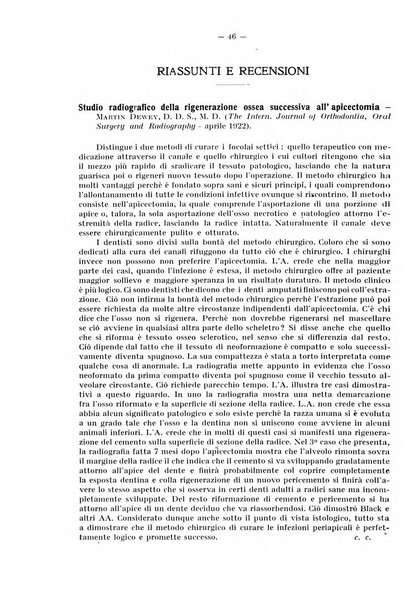 La stomatologia periodico mensile