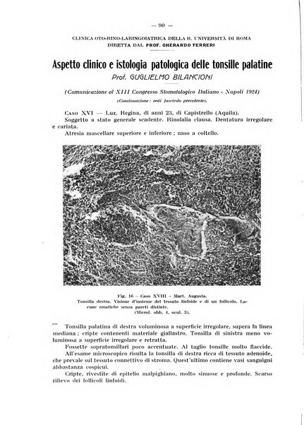 La stomatologia periodico mensile