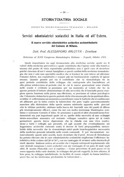 La stomatologia periodico mensile