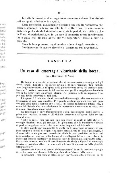 La stomatologia periodico mensile