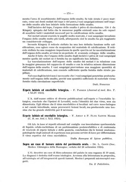 La stomatologia periodico mensile