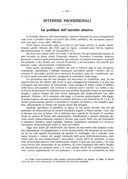 La stomatologia periodico mensile