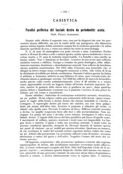 La stomatologia periodico mensile