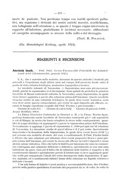 La stomatologia periodico mensile