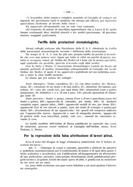 La stomatologia periodico mensile