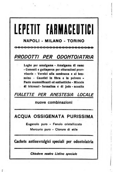 La stomatologia periodico mensile