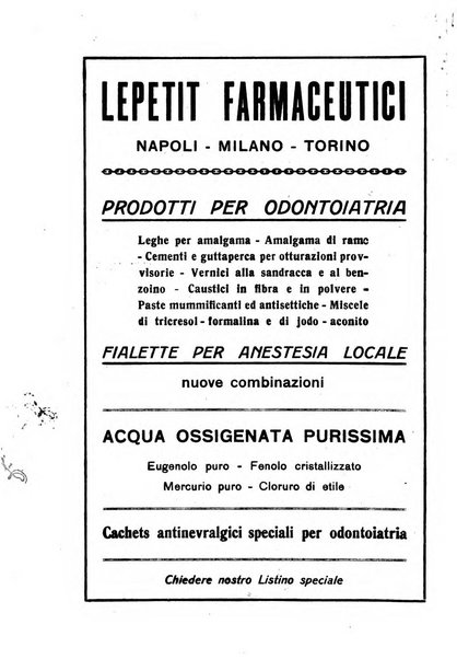 La stomatologia periodico mensile