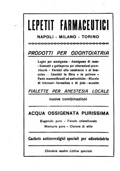 La stomatologia periodico mensile