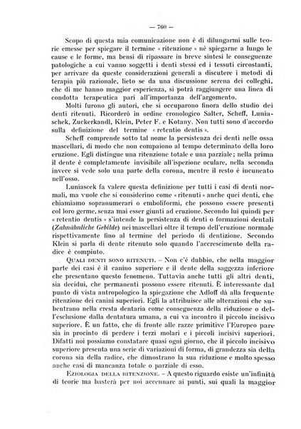 La stomatologia periodico mensile