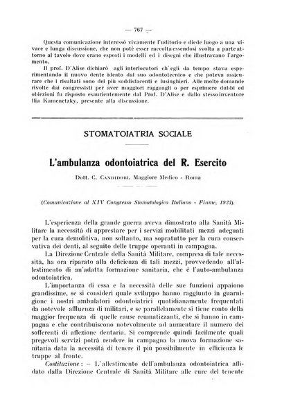 La stomatologia periodico mensile