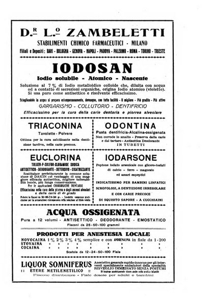 La stomatologia periodico mensile