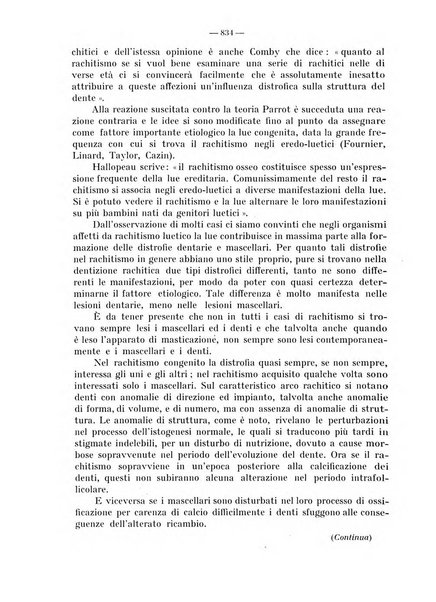 La stomatologia periodico mensile