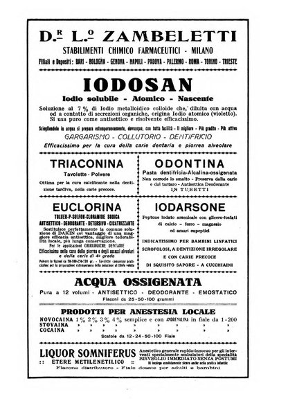 La stomatologia periodico mensile