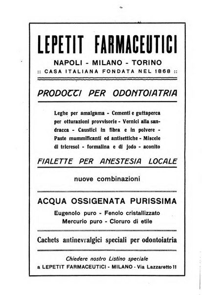 La stomatologia periodico mensile