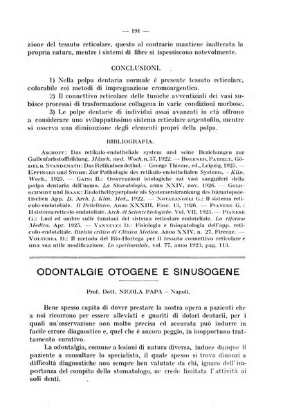 La stomatologia periodico mensile