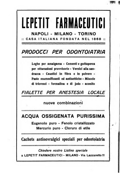 La stomatologia periodico mensile