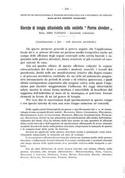 La stomatologia periodico mensile