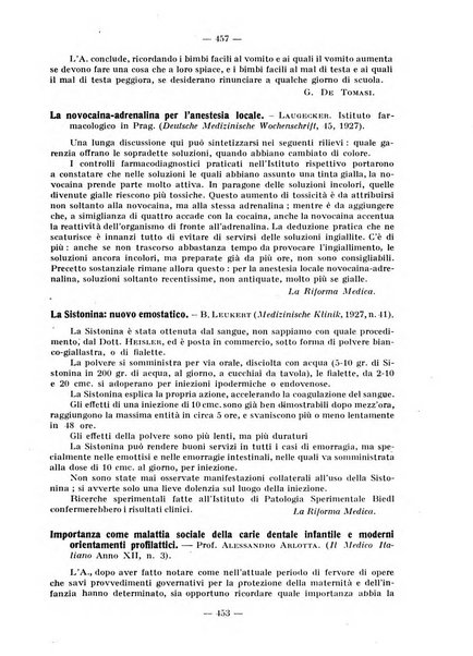 La stomatologia periodico mensile