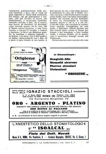 La stomatologia periodico mensile