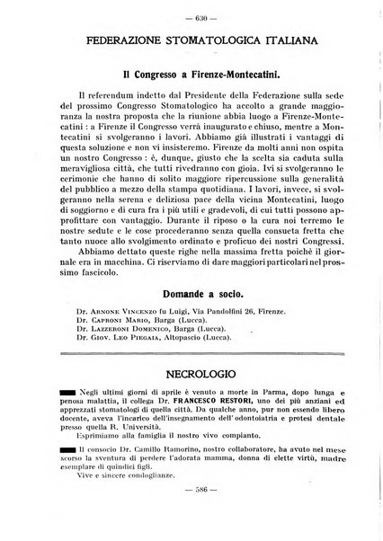 La stomatologia periodico mensile