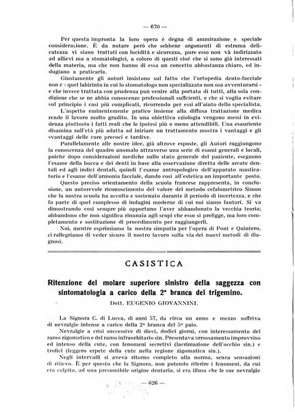 La stomatologia periodico mensile