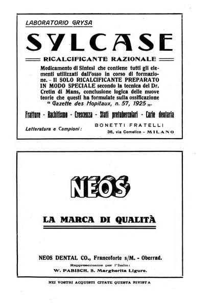 La stomatologia periodico mensile