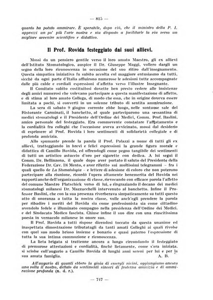 La stomatologia periodico mensile