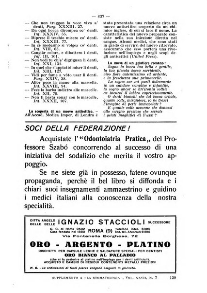 La stomatologia periodico mensile