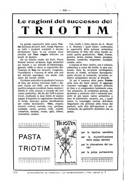 La stomatologia periodico mensile