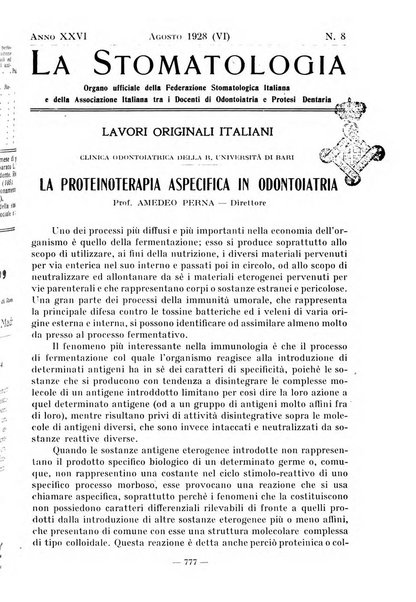 La stomatologia periodico mensile