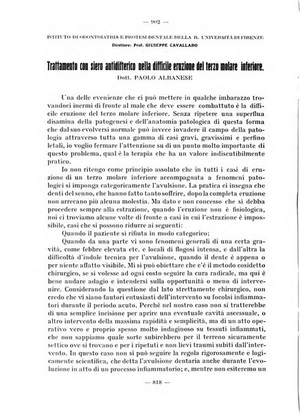 La stomatologia periodico mensile