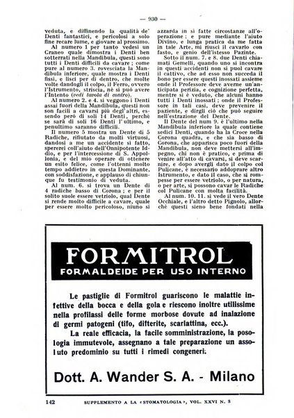 La stomatologia periodico mensile