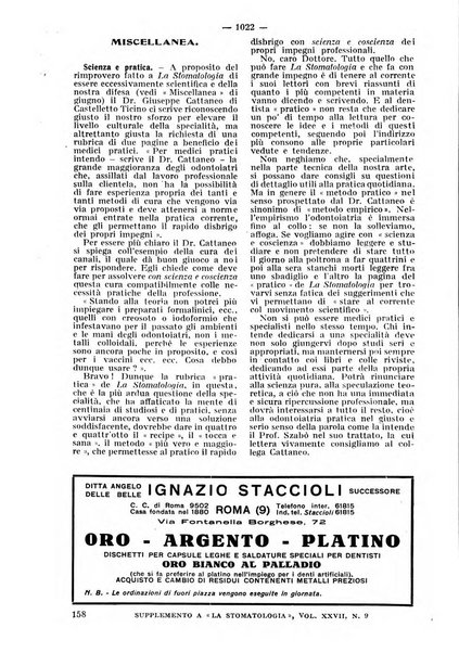 La stomatologia periodico mensile