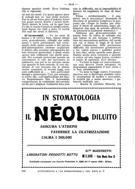 La stomatologia periodico mensile