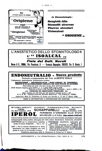 La stomatologia periodico mensile