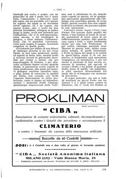 La stomatologia periodico mensile