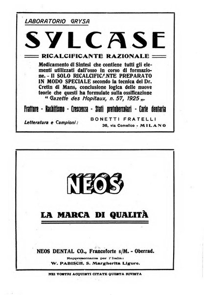 La stomatologia periodico mensile