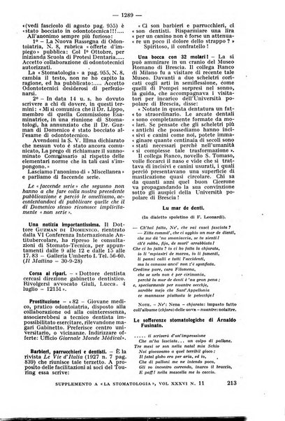 La stomatologia periodico mensile