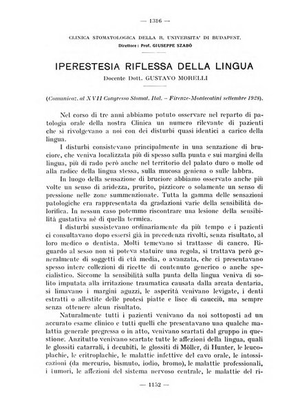 La stomatologia periodico mensile