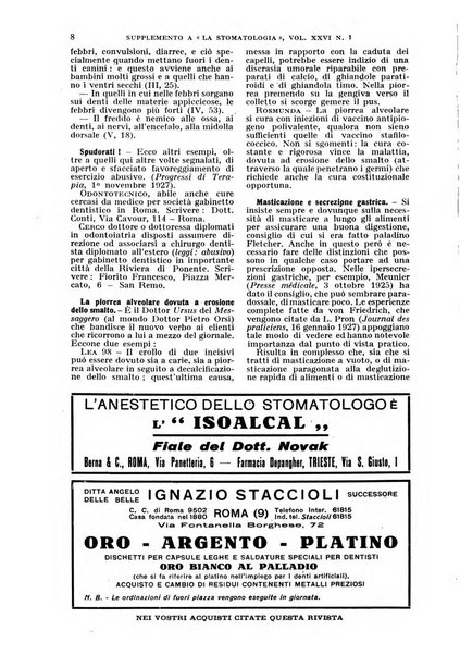 La stomatologia periodico mensile