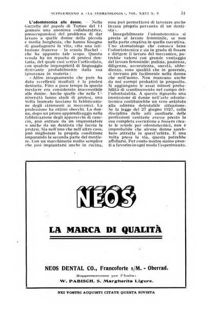 La stomatologia periodico mensile