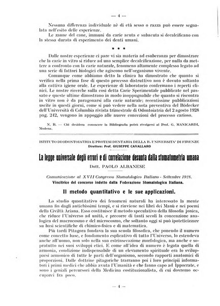 La stomatologia periodico mensile