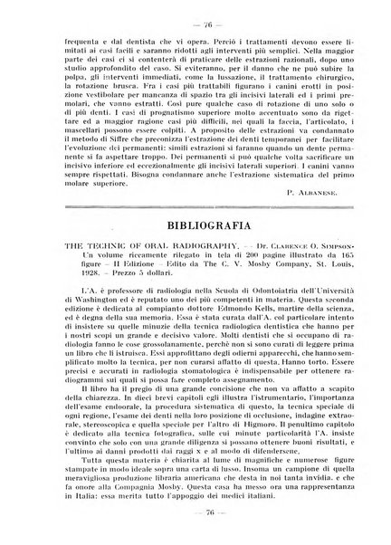 La stomatologia periodico mensile