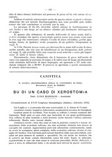 La stomatologia periodico mensile