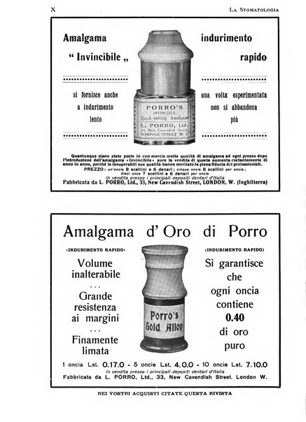 La stomatologia periodico mensile