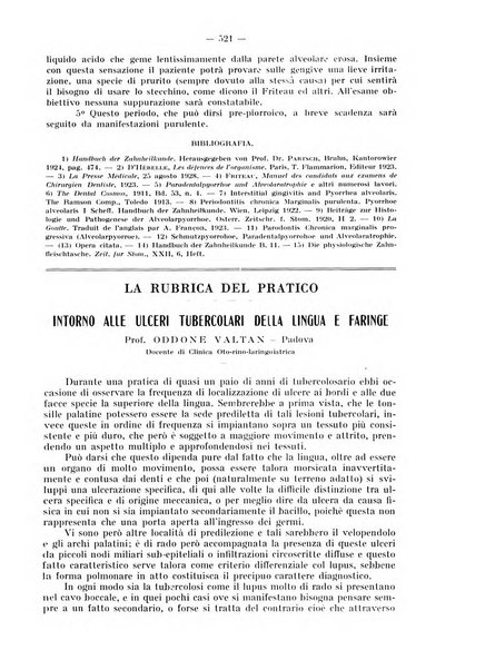 La stomatologia periodico mensile