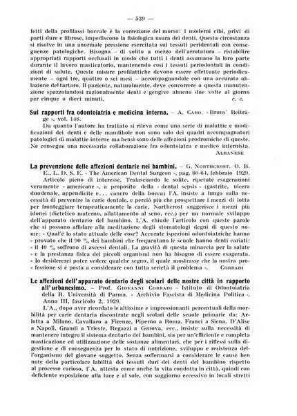 La stomatologia periodico mensile